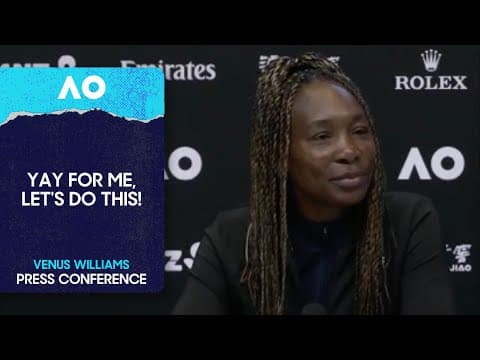 Venus Williams Press Conference | Australian Open 2026 Pre-Event