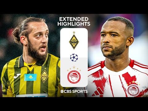 Kairat Almaty vs. Olympiacos: Extended Highlights | UCL League Phase MD 6 | CBS Sports Golazo