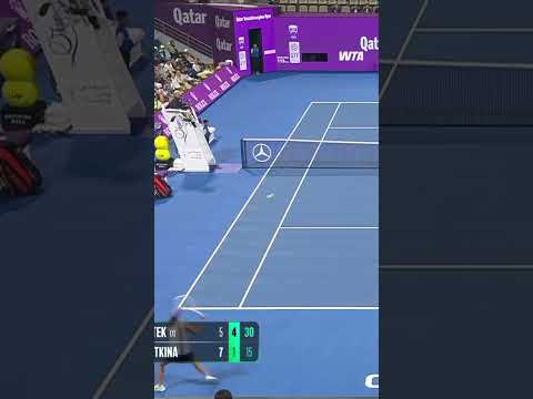 There's no getting through Iga Swiatek  #wta #tennis #sports #doha