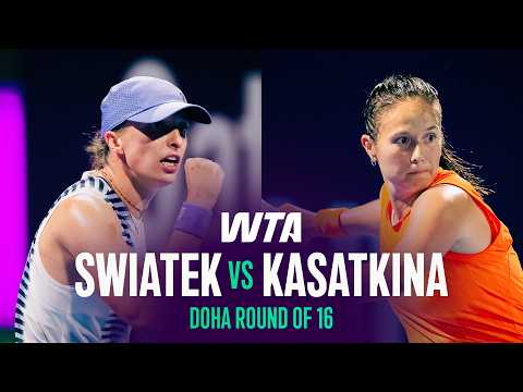 Iga Swiatek vs. Daria Kasatkina | 2026 Doha Round of 16 | WTA Match Highlights