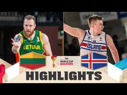 Lithuania 🇱🇹 v Iceland 🇮🇸 | Highlights | FIBA Basketball World Cup 2027 European Qualifiers