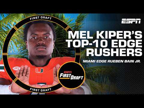 😤Mel Kiper's TOP-10 EDGE RUSHERS of 2026 NFL Draft😤 w/Field Yates! | First Draft🏈