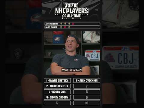 Who Are The Top 10 NHL Players of ALL-TIME?! Werenski and Fabbro Guess! | The Pros Who Knows