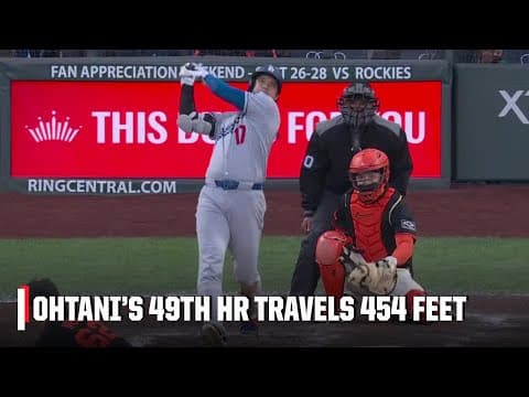 Shohei Ohtani crushes his 49th HR 🔥 | ESPN MLB
