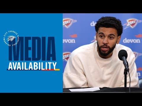 Ajay Mitchell on defensive energy in the comeback win | Post Game Media | November 9, 2025