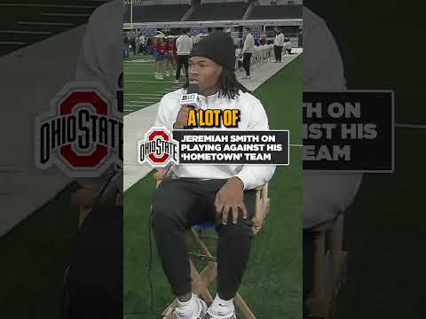 Jeremiah Smith on playing against his 'hometown' team in the CFP ❤️ #ohiostate