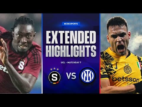 Sparta Praha vs. Inter: Extended Highlights | UCL League Phase MD 7 | CBS Sports Golazo