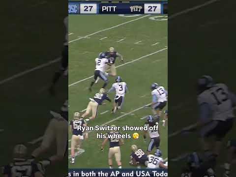 No one was going to catch him ⛽️ #unc #accfootball #collegefootball