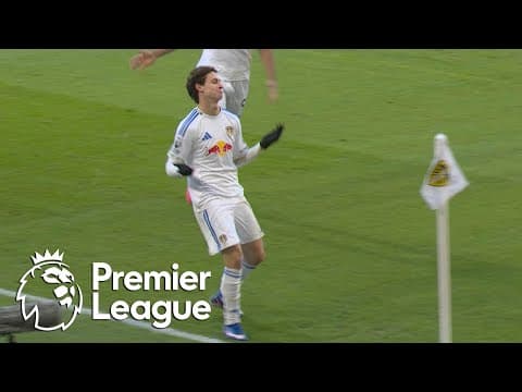 Brenden Aaronson strikes Leeds 1-0 in front of Manchester United | Premier League | NBC Sports
