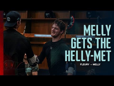 Melly gets the helly-met!
