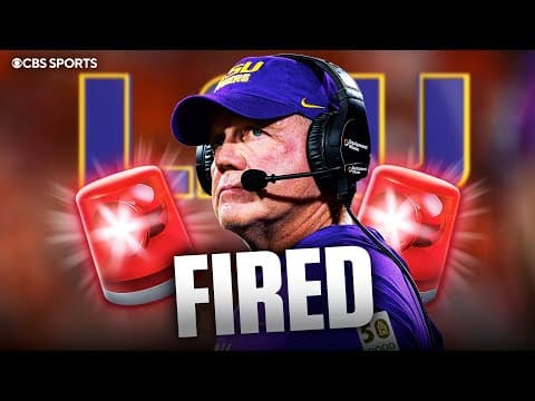 LSU FIRES HC Brian Kelly following 5-3 start to season | What's next for LSU & Brian Kelly?