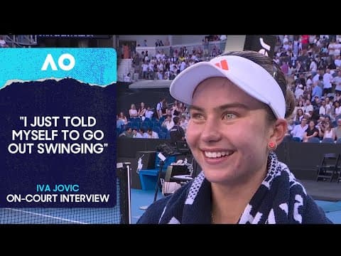 Iva Jovic On-Court Interview | Australian Open 2026 Third Round