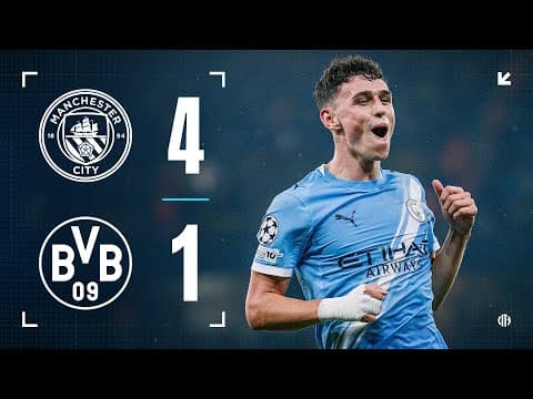HIGHLIGHTS! Man City 4-1 Borussia Dortmund | Foden-inspired City ease past Dortmund!