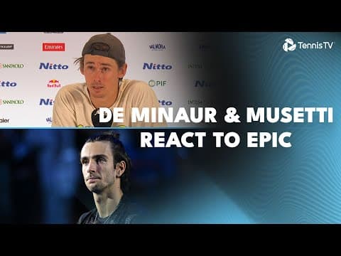 Alex De Minaur & Lorenzo Musetti Reflect On Rollercoaster Match 🎙️ | Nitto ATP Finals 2025