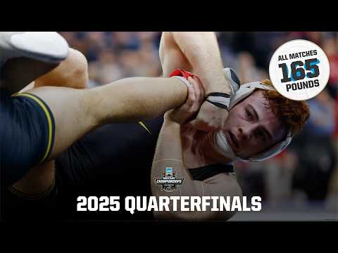 165 pound quarterfinals (all 4 matches) 2025 NCAA wrestling championships