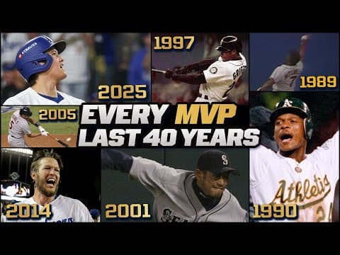 1 signature play from every MVP since 1985