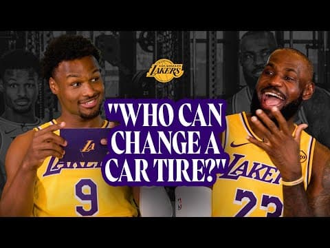 LeBron and Bronny James Answer Our BIGGEST Questions | Spill the Tea