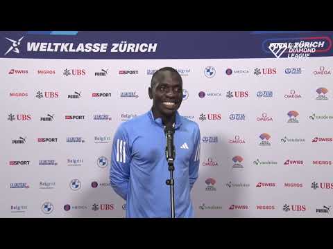 Emmanuel Wanyonyi After Winning 800m In 1:42.37 At Zurich Diamond League Final
