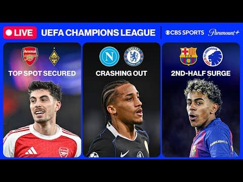 UEFA Champions League 24/7 ⭐ | MD8: Arsenal, Chelsea & MORE | Monday 2/2 | CBS Sports Golazo