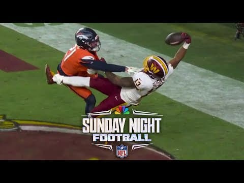 'UNBELIEVABLE!' Treylon Burks makes one-handed touchdown catch vs. Broncos | SNF | NFL on NBC