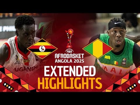 Uganda 🇺🇬 vs Mali 🇲🇱 | Extended Highlights | #AfroBasket 2025