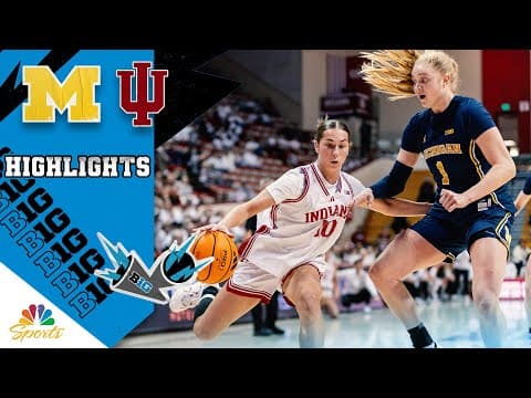 No. 9 Michigan vs. Indiana | COLLEGE BASKETBALL HIGHLIGHTS | 1/29/26 | NBC Sports