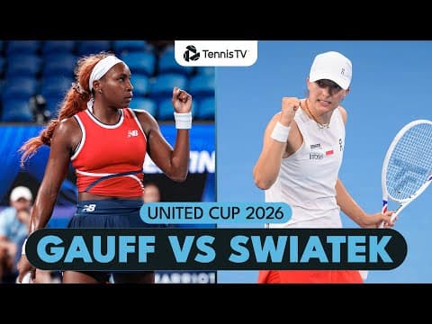 Coco Gauff vs Iga Swiatek Entertaining Semi-Final Battle | United Cup 2026 Match Highlights