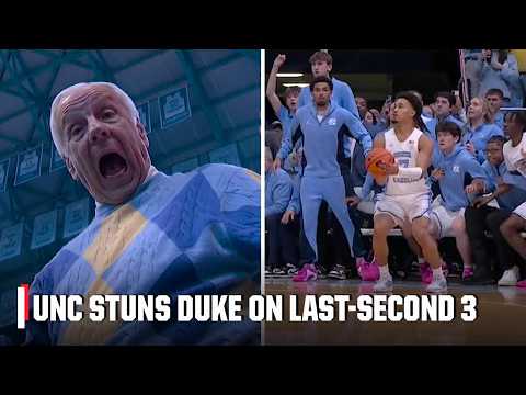 Seth Trimble’s 3 completes UNC’s biggest comeback vs. Duke in 25 years | ESPN College Basketball