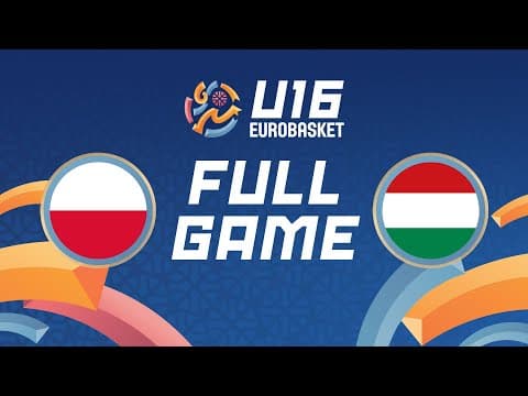 LIVE - Poland v Hungary | FIBA U16 Women's EuroBasket 2025 | Group Phase