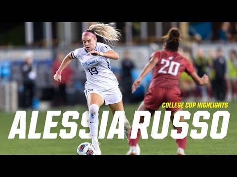 Alessia Russo NCAA soccer tournament and College Cup highlights