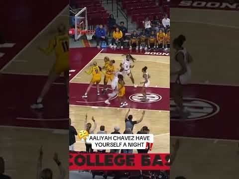 What a night for Oklahoma freshman Aaliyah Chavez 👏