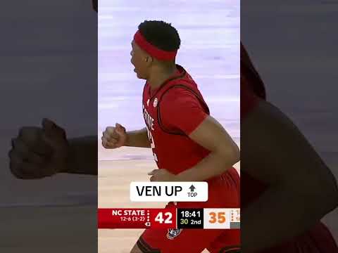 What a performance from Ven-Allen Lubin at Clemson 💪 #ncstate #alleyoop #accbasketball #slamdunk