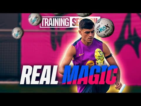 🪄 𝐏𝐄𝐃𝐑𝐈’𝐒 MAGIC 𝐁𝐋𝐈𝐍𝐃 𝐋𝐎𝐁! 🤯 Back to Goal, Still Scores! | FC Barcelona Training Session 🔵🔴