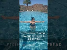 3 Quick Tips to Tread Water Higher! 😎  #swimming #exercise #treading