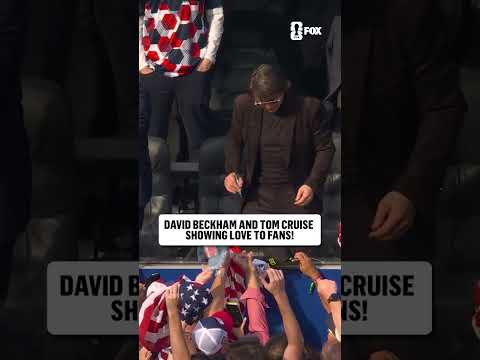 David Beckham and Tom Cruise? Just another day at the FIFA World Cup