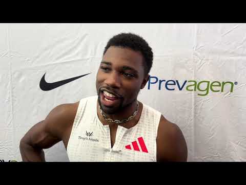 Noah Lyles After 60m 3rd Place Behind Jordan Anthony & Trayvon Bromell at U.S. Indoor Championships