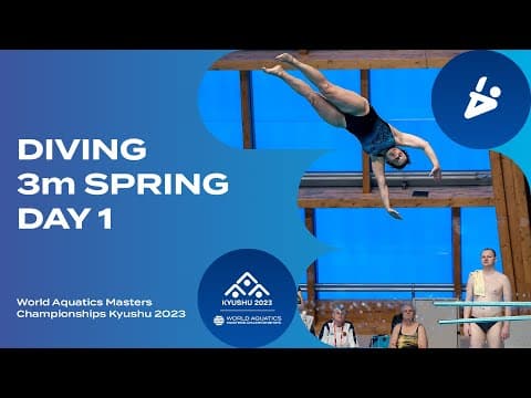 Diving | 3m Springboard | Day 1 | World Aquatics Masters Championships Kyushu 2023