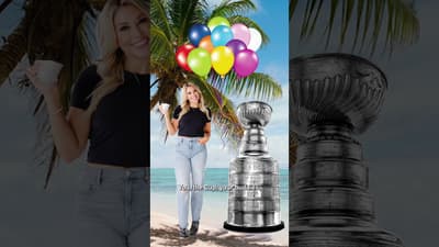 Kayla's perfect day with the cup, as told by Carrlyn 🤣  #lakings #podcast