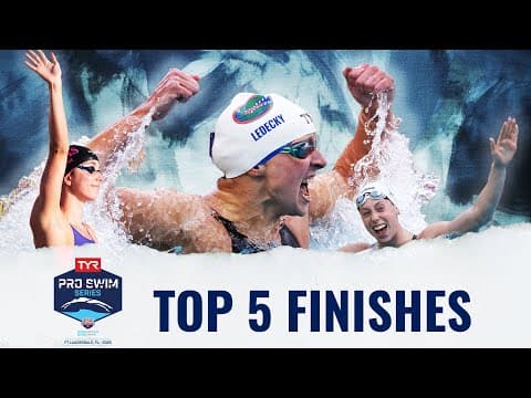 Top 5 Record Breaking Finishes From TYR Pro Swim Series Fort Lauderdale | Teaser
