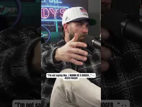 Bryce Harper being POSITIVE about the Dodgers? 👀 (via @BussinWithTheBoys)