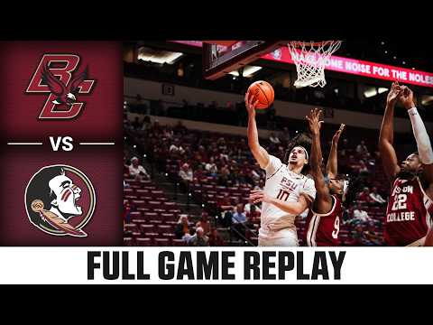 Boston College vs. Florida State Full Game Replay | 2025-26 ACC Men's Basketball