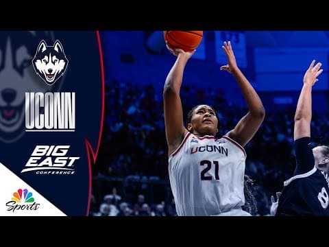 Highlights: Sarah Strong drops 25 in UConn's blowout win over Xavier | Big East Basketball on NBC