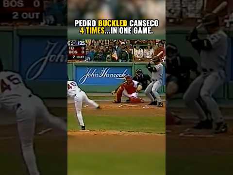 IT WASN’T FAIR. Pedro’s curveball. José Canseco. Four Buckles. One game.