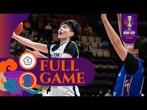 Semi-Finals | Chinese Taipei vs. Mongolia | Full Game | FIBA #AsiaCupWomen 2025  - Division B