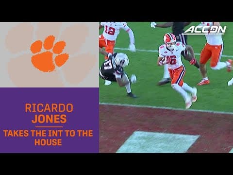 Clemson Safety Ricardo Jones' 2nd Pick Of LaNorris Sellers Seals It