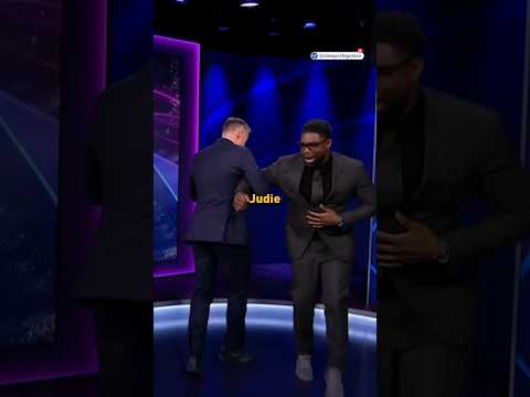 Micah and Jamie re-creating Jude Bellingham’s El Clasico celebration 😂