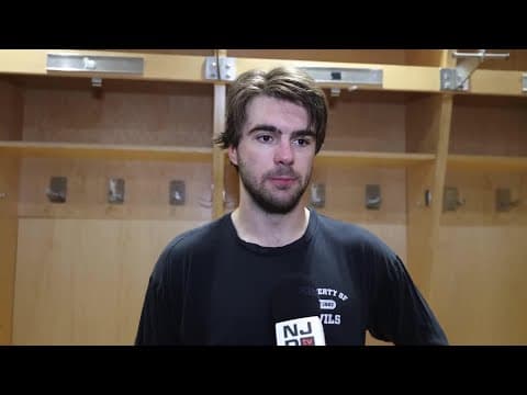 Hischier, Dillon & Keefe after a 4-0 loss to the Leafs