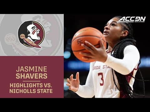 Florida State's Jasmin Shavers Goes For 28 In Home W