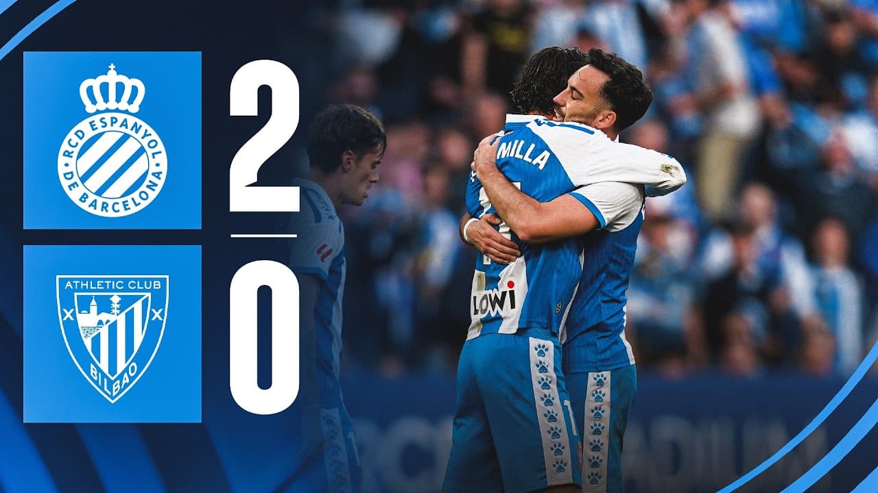 ⚽ RESUM J36 Espanyol 2-0 Athletic Club #LaLigaHighlight