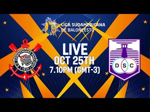 LIVE - Corinthians v Defensor | Liga Sudamericana de Baloncesto FIBA 2025 | Group Phase